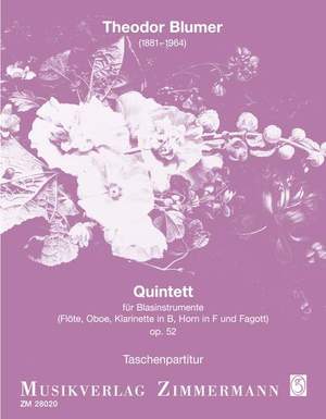 Blumer, T: Quintett op. 52