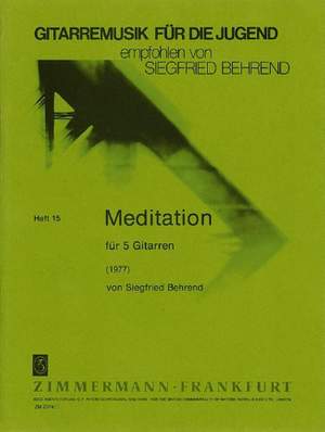 Siegfried Behrend: Meditation