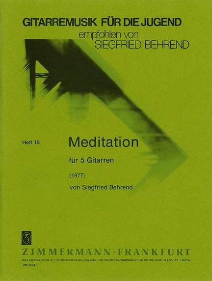 Siegfried Behrend: Meditation