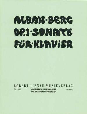 Alban Berg: Sonate op. 1