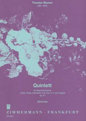 Blumer, T: Quintett op. 52