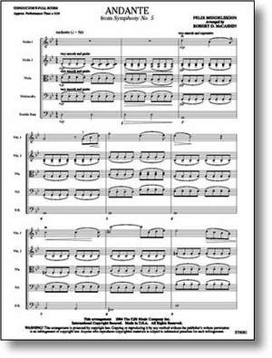 Felix Mendelssohn Bartholdy: Andante From Symphony No. 5