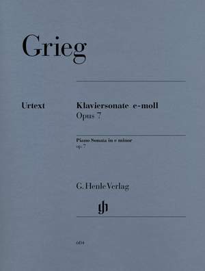 Grieg, E: Piano Sonata e minor op. 7