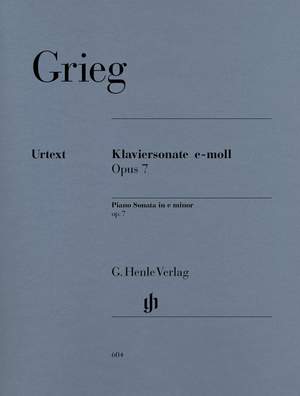 Grieg, E: Klaviersonate e-Moll E minor op. 7