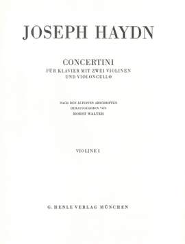 Haydn, J: Concertini für Klavier (Cembalo) mit zwei Violinen und Violoncello