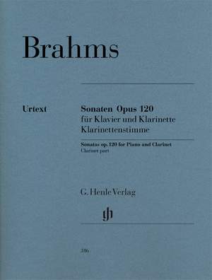 Brahms, J: Sonatas for Piano and Clarinet, Op. 120 1/2