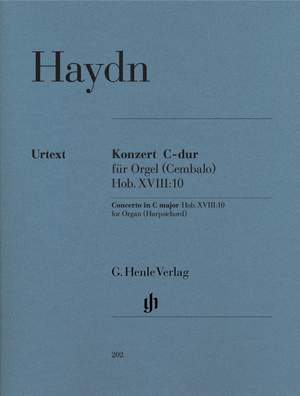 Haydn, J: Concerto for Organ (Harpsichord) with String instruments C major (First Edition) Hob. XVIII:10