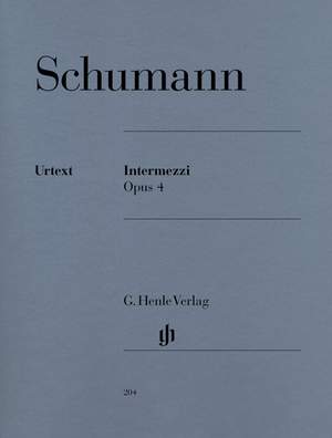 Schumann, R: Intermezzi op. 4