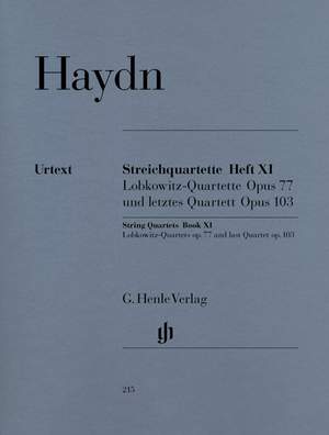 Haydn, J: String Quartets, Lobkowitz-Quartets and last Quartet op. 77 u. 103 Vol. 11