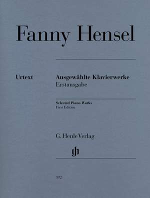 Hensel, F: Selected Piano Works (first edition)