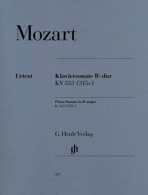 Mozart, W A: Piano Sonata B flat major KV 333 (315c)