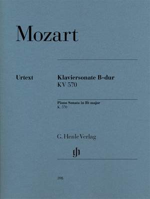 Mozart, W A: Piano Sonata B flat major KV 570