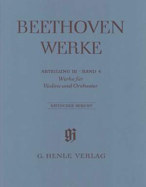 Beethoven, L v: Works for Violin and Orchestra
