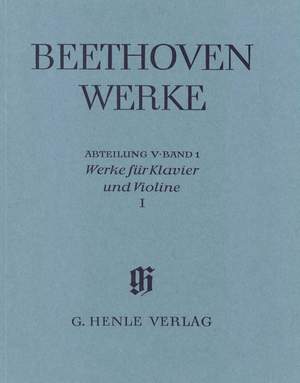 Beethoven, L v: Works for Violin and Piano 5/1 Band 1