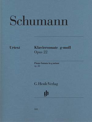 Schumann, R: Piano Sonata g minor with original last movement op. 22