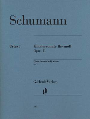 Schumann, R: Piano Sonata f sharp minor op. 11