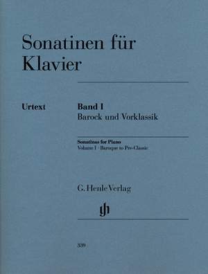 Sonatinas for Piano (Baroque to Pre-Classic) Vol. 1