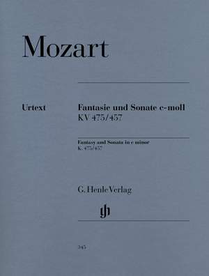 Mozart, W A: Fantasie und Sonate c-Moll (Revidierte Ausgabe mit Kritischem Bericht) C minor KV 475/457