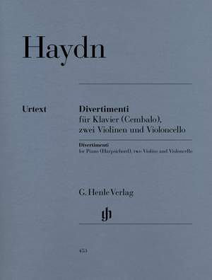 Haydn, J: Divertimenti for Piano (Cembalo), 2 Violins and Violoncello