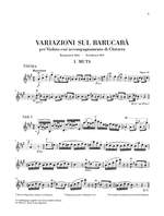 Paganini, N: 60 Variations on Barucabà for Violin and Guitar op. 14 Product Image