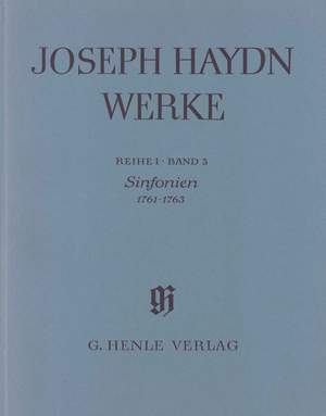 Franz Joseph Haydn: Sinfonias 1761-1763 With Critical Report Paperback