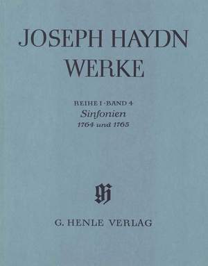 Franz Joseph Haydn: Sinfonien 1764 1765 Edizione Rilegata In Tela
