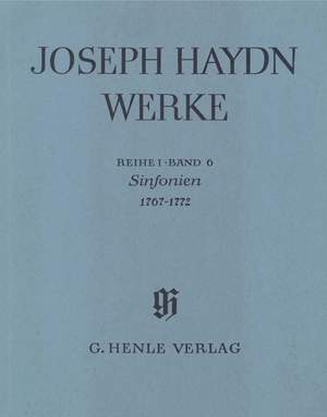 Franz Joseph Haydn: Sinfonias From 1767-1772 Paperback