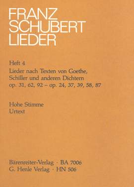 Schubert, F: Songs with Lyrics by Goethe, Schiller and other Poets
