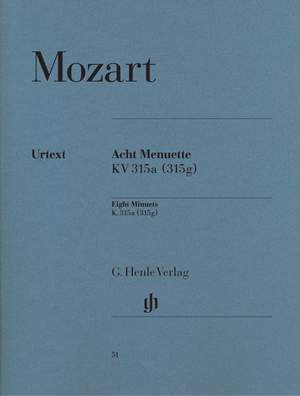 Mozart, W A: 8 Minuets with Trios KV 315g