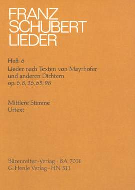 Schubert, F: Songs with Lyrics by Mayrhofer and other Poets