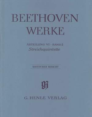 Beethoven, L v: String Quintets