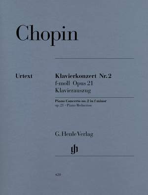 Chopin, F: Concerto for Piano and Orchestra No. 2 f minor op. 21