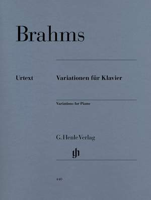 Brahms, J: Variations for Piano op. 9, 21/1&2, 24, 35
