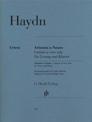 Haydn, J: Arianna a Naxos, Cantata a voce sola for Voice and Piano Hob. XXVIb:2