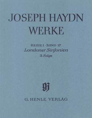 Franz Joseph Haydn: Londoner Sinfonien 3 Edizione Rilegata