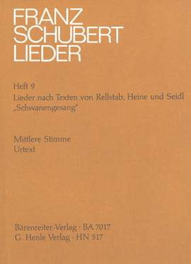 Schubert, F: Lieder nach Texten von Rellstab, Heine und Seidl