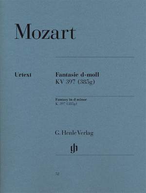 Mozart, W A: Fantasy D Minor KV 397 (385g)