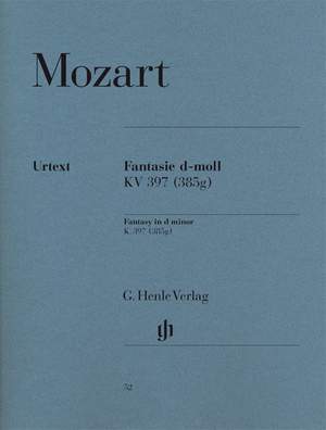 Mozart, W A: Fantasy D Minor KV 397 (385g)