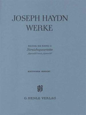Franz Joseph Haydn: String Quartets Op.20 And Op.33