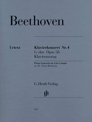 Beethoven, L v: Concerto for Piano and Orchestra No. 4 G major op. 58