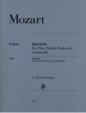 Mozart, W A: Flute Quartets for Flute, Violin, Viola and Violoncello