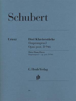 Schubert: 3 Piano Pieces - Impromptus - D 946 posthumous (revised edition)
