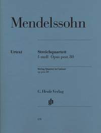 Mendelssohn: String Quartet f minor op. post. 80