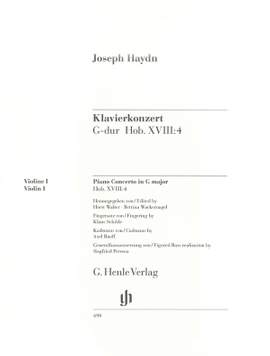 Haydn, J: Piano Concerto in G major Hob Xviii:4