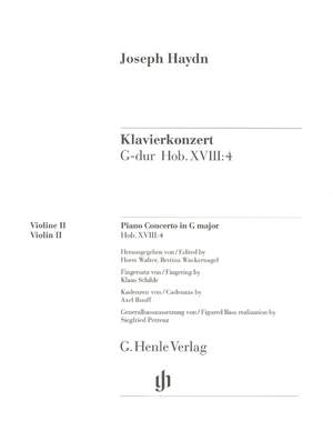 Haydn, J: Piano Concerto in G major Hob Xviii:4