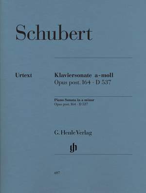 Schubert: Piano Sonata a minor op. post. 164 D 537