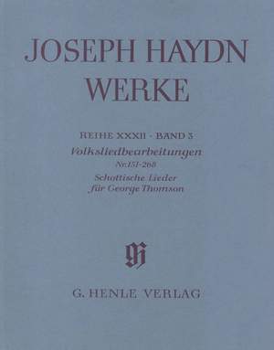 Haydn, F J: Arrangements of Folk Songs No 151 - 268 Scottish Songs for George Thomson