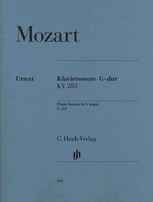 Mozart, W A: Piano Sonata G major KV 283 (189h)