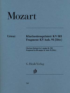 Mozart, W A: Clarinet Quintet KV581 & Fragme