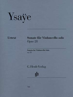 Ysaÿe, E: Sonata for Cello solo op. 28